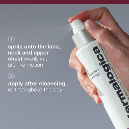 Dermalogica hydrating toner mist application demonstration