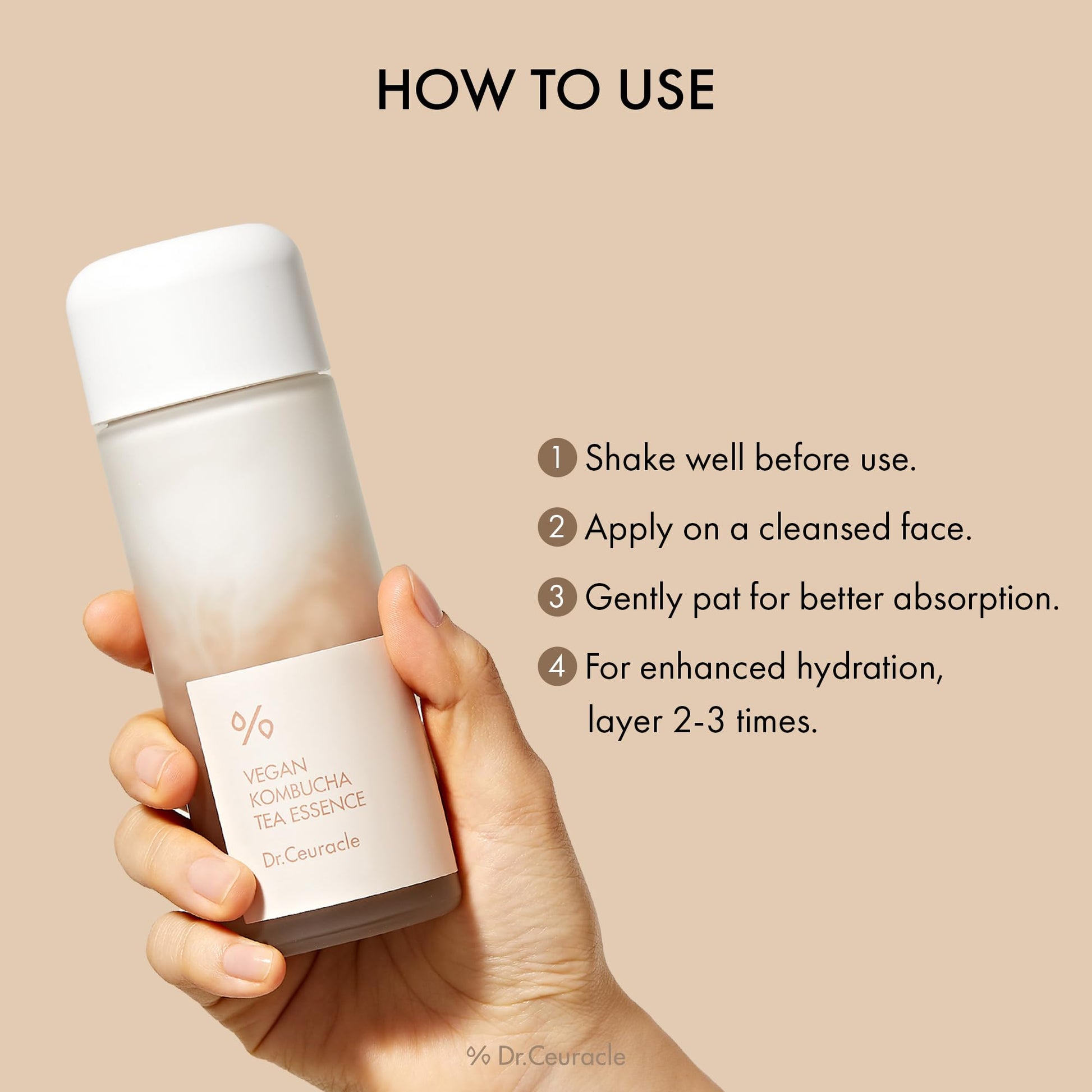 USA imported Dr Ceuracle vegan skincare bottle on a clean background for premium beauty curation