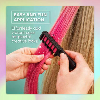 Blue Squid hair chalk comb applicator detail