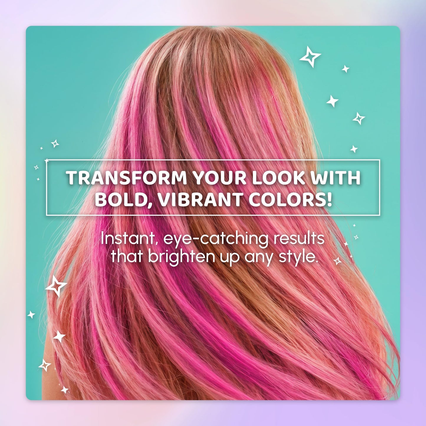 Blue Squid Hair Chalk Comb packaging and set components