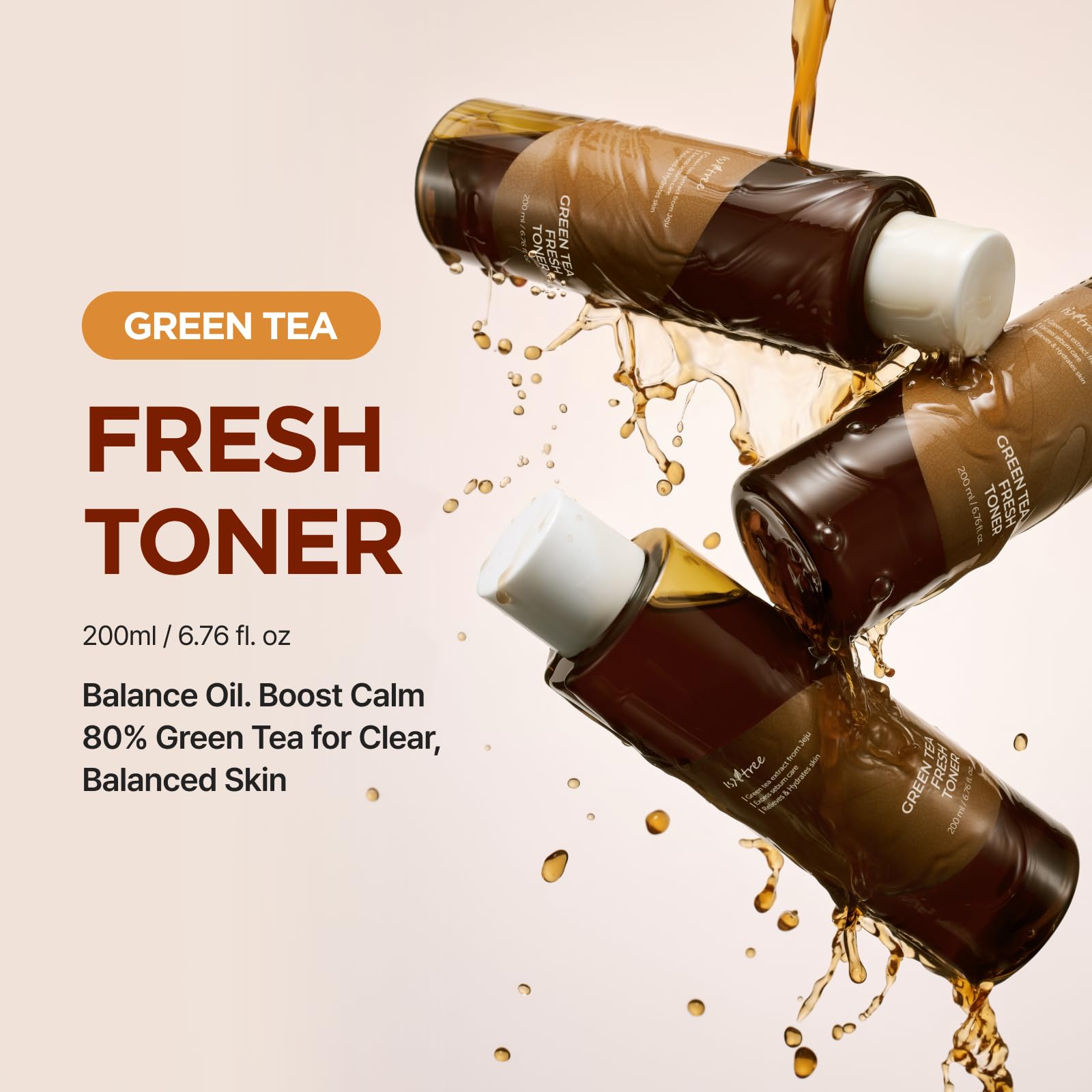 Isntree Green Tea Fresh Toner texture and watery consistency