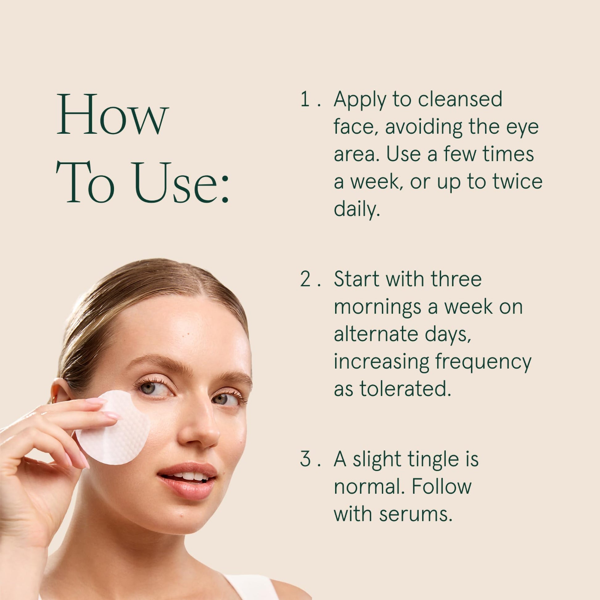 Barefaced dual acid toning pads for hyperpigmentation and dark spots