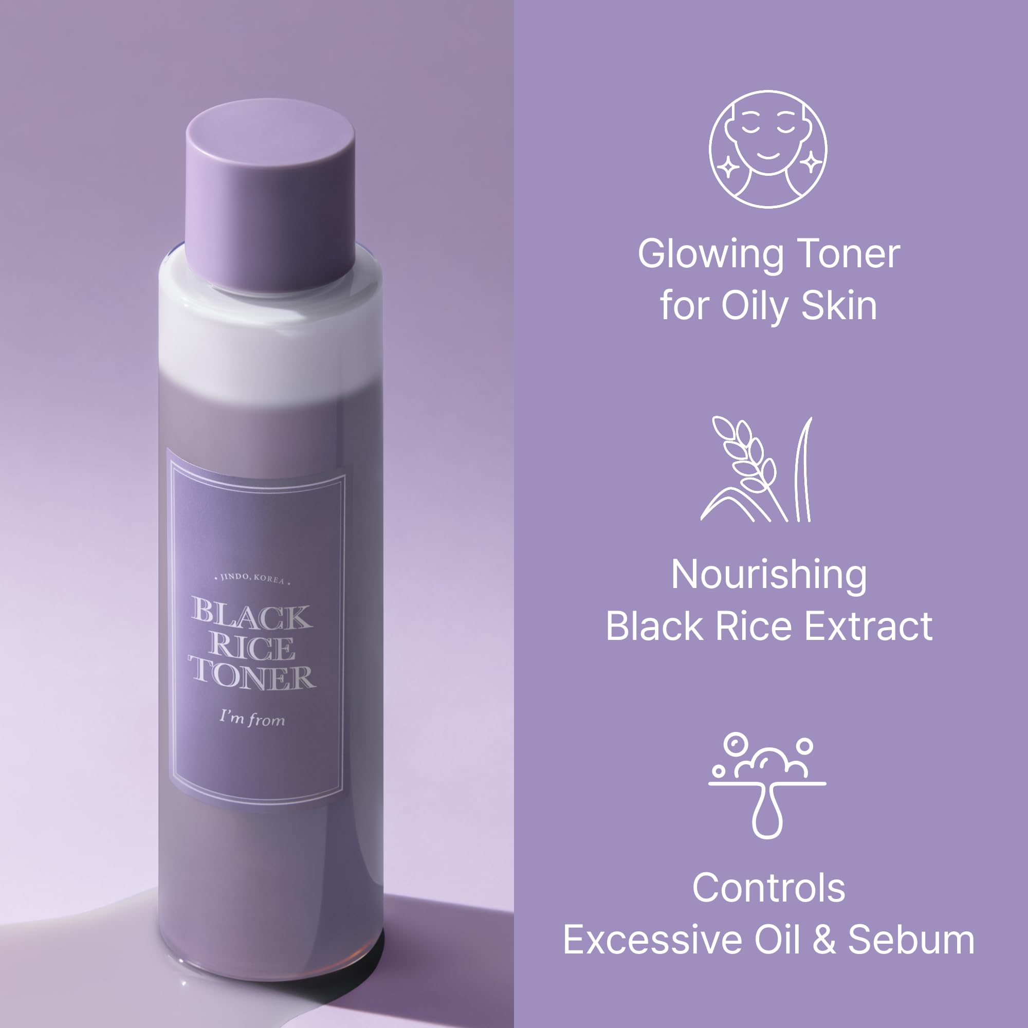 I'm From Rice Toner 1.01 Fluid Ounce product bottle on a clean background.