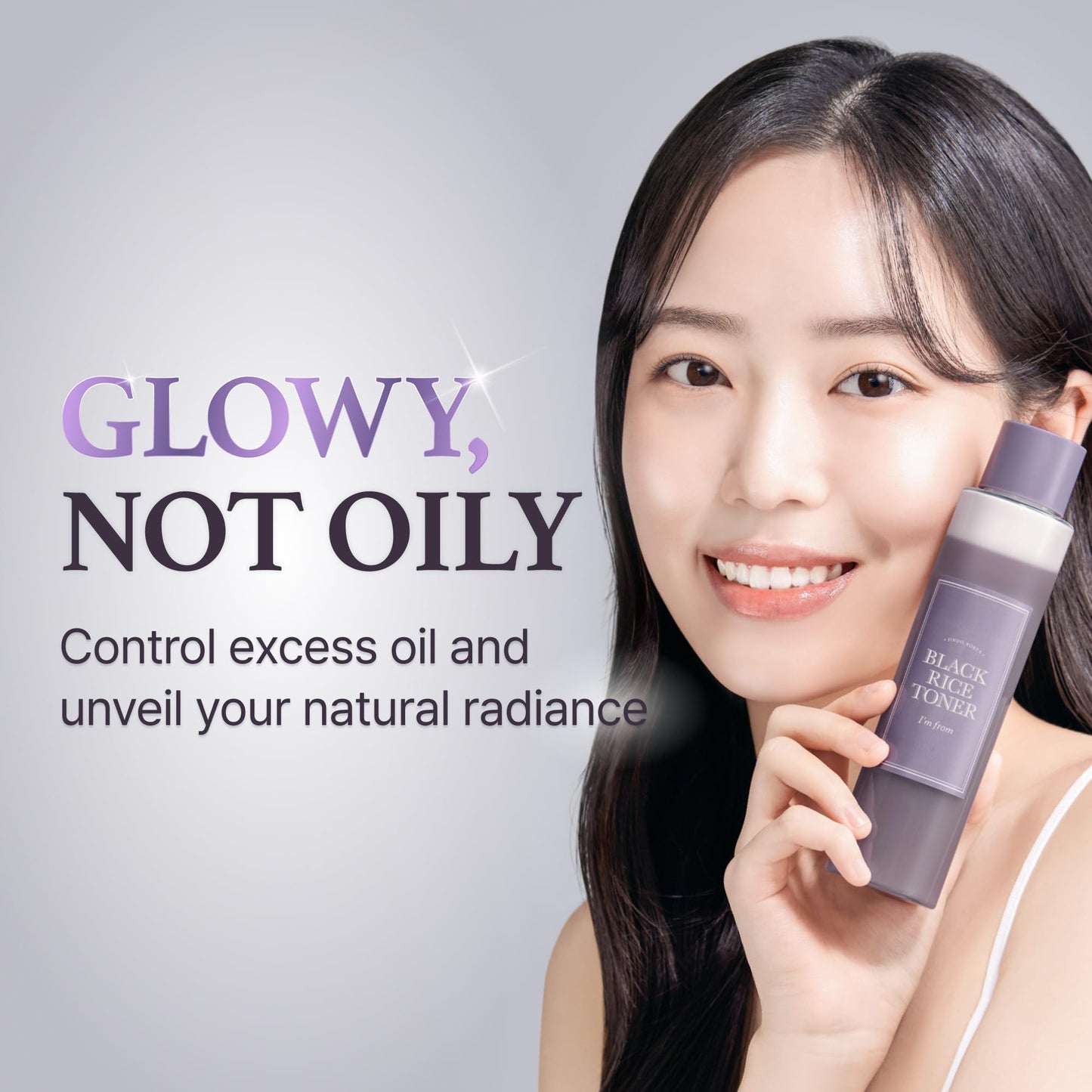 Korean glass skin toner by I'm From showing the dual layer emulsion before shaking.