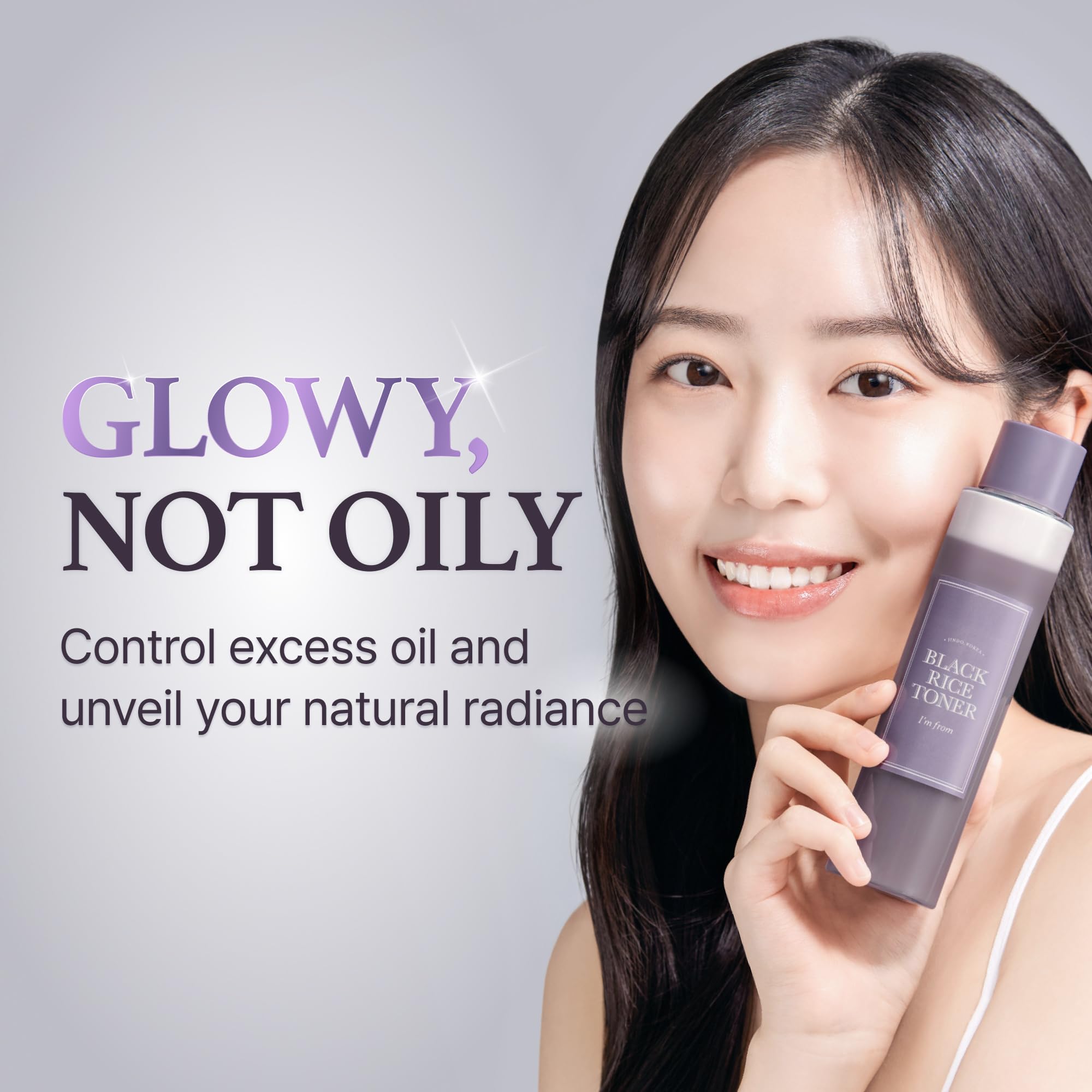 Korean glass skin toner by I'm From showing the dual layer emulsion before shaking.