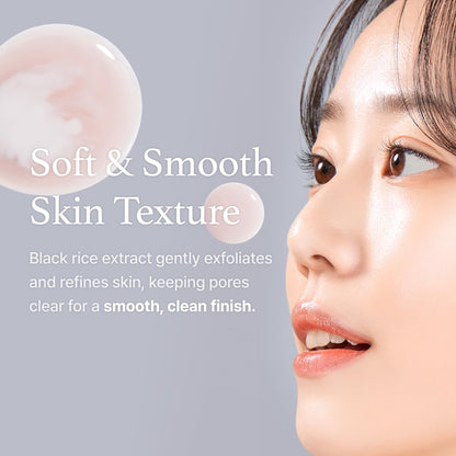 Brightening face toner with Niacinamide and rice extract ingredients.
