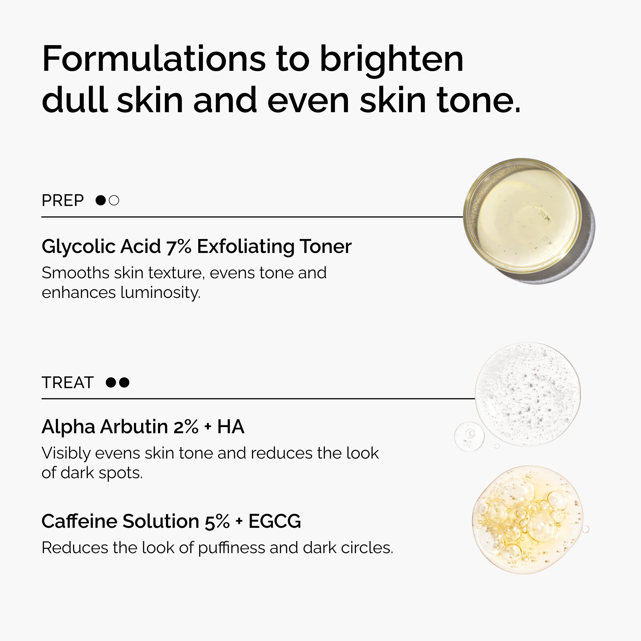 The Ordinary Caffeine Solution eye treatment bottle focused on the product label
