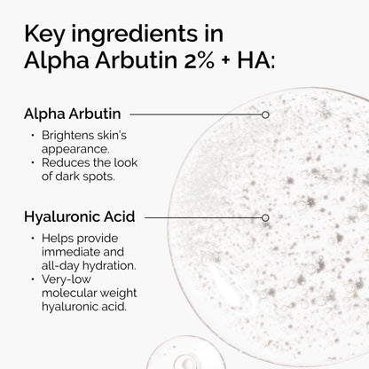 Close up view of the ingredients and instructions text on The Ordinary Bright Set box