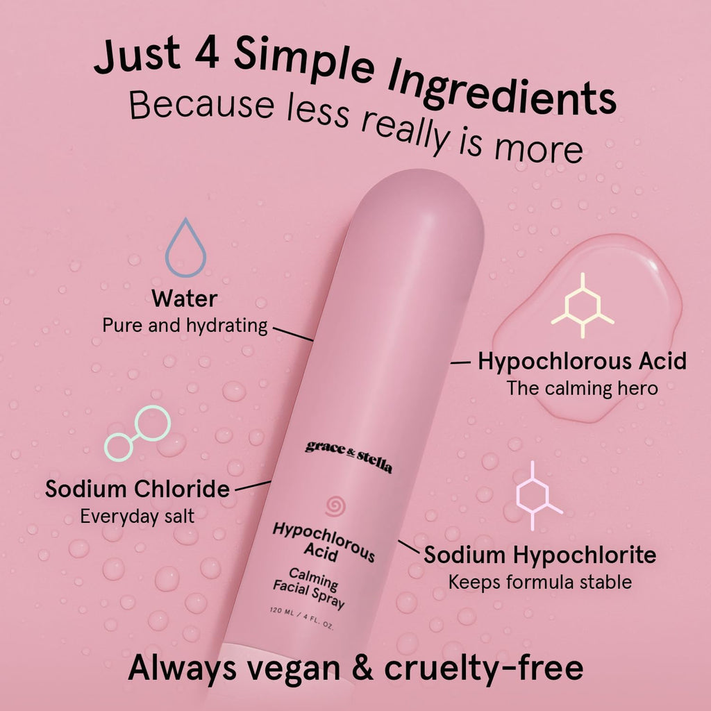 Grace And Stella hypochlorous acid mist lifestyle application on face