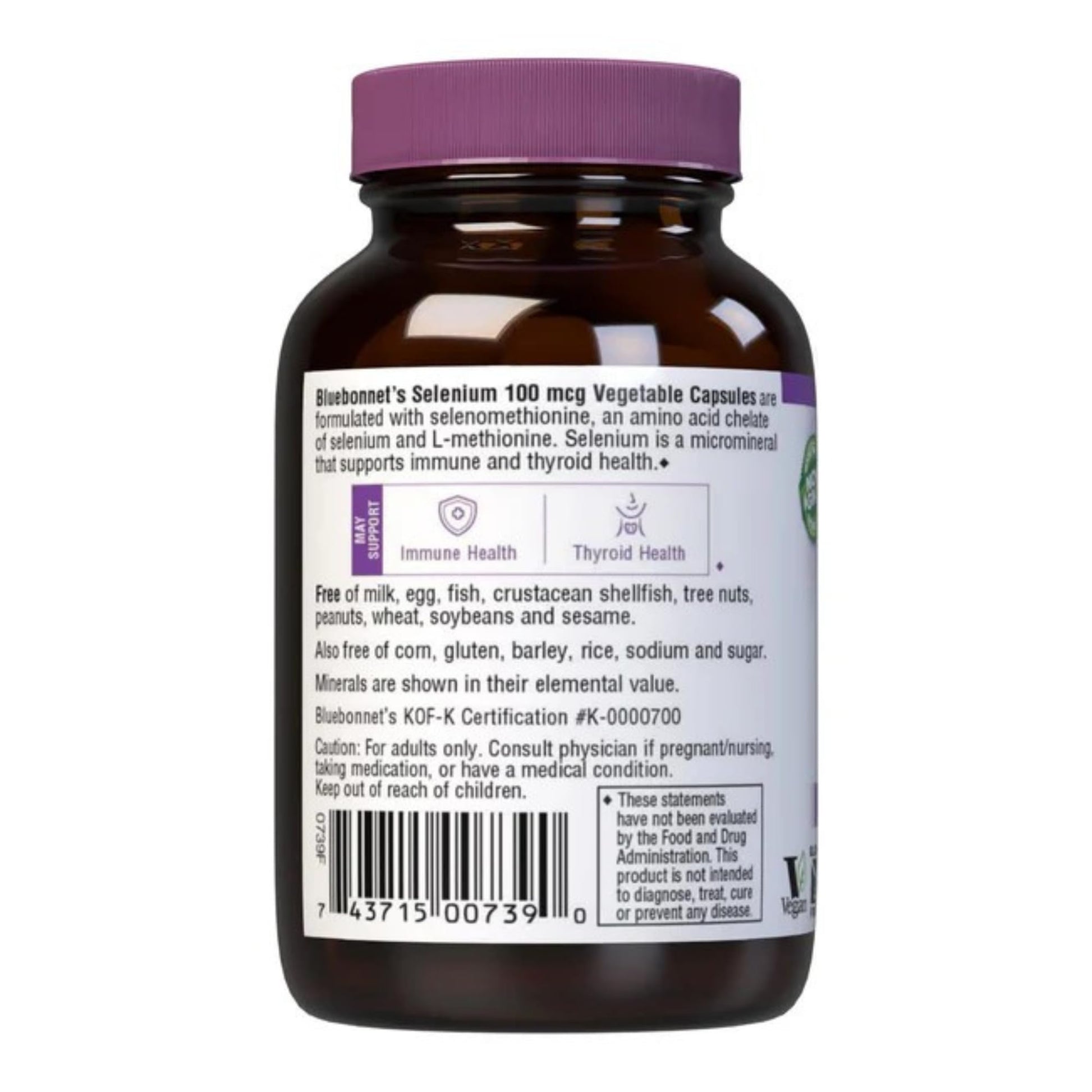 Imported L-selenomethionine amino acid complex capsules for thyroid health
