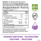 BlueBonnet liquid supplement nutrition facts label