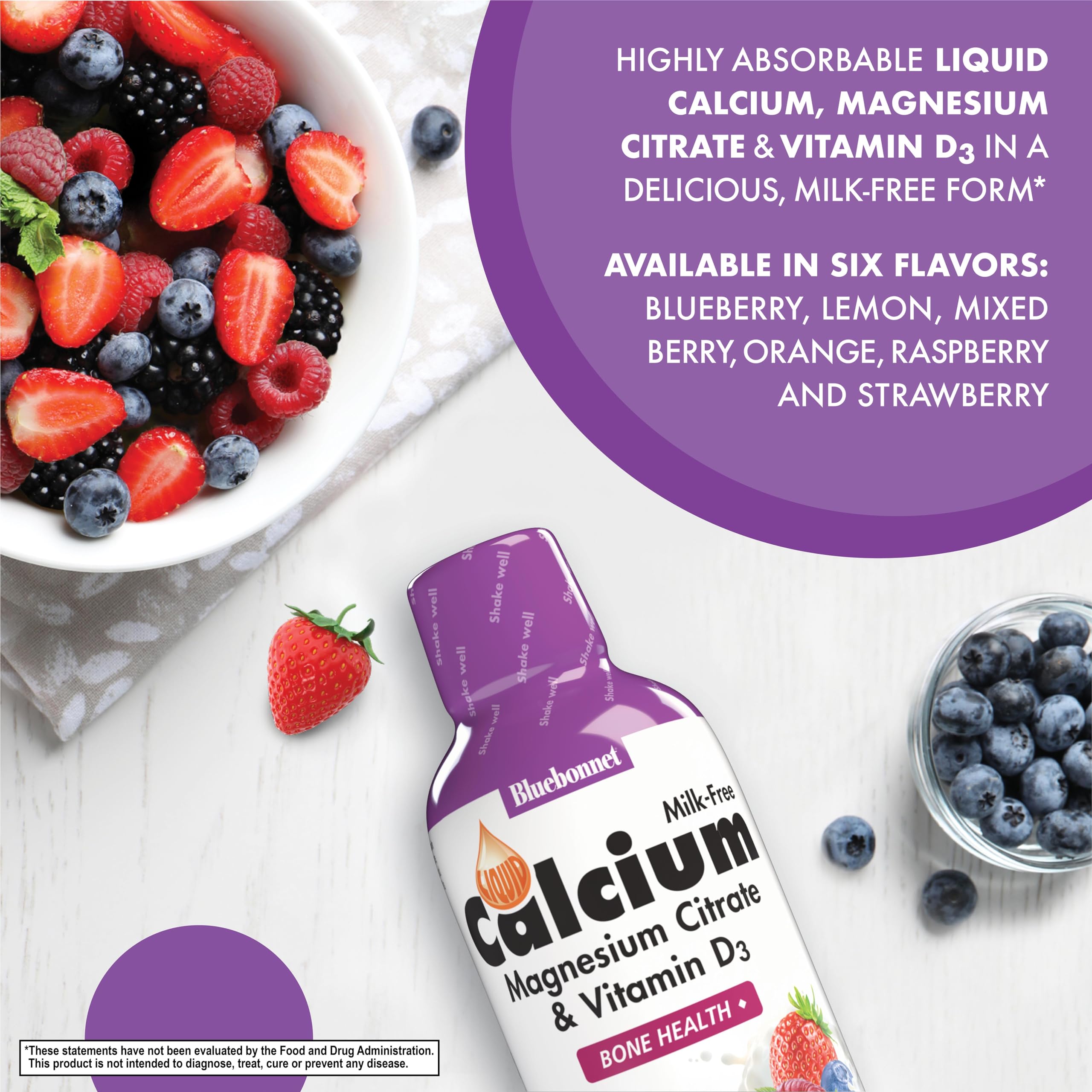 Bluebonnet Nutrition daily bone support liquid showing authentic USA packaging