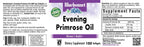Bluebonnet cold pressed evening primrose oil supplement packaging showing non-GMO and gluten-free labels