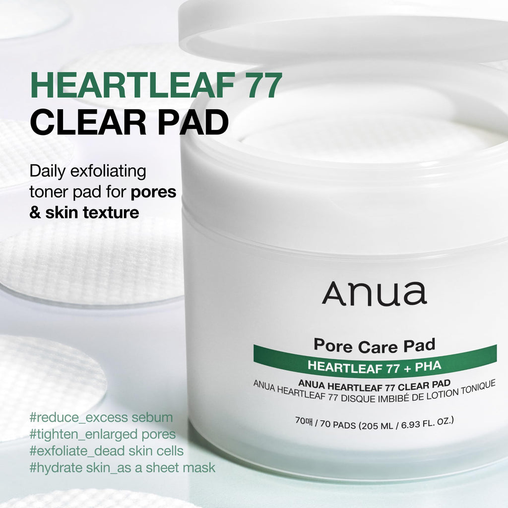 Anua skincare toner pad dual texture close up view