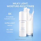 Laneige Cerapeptide milky toner bottle label