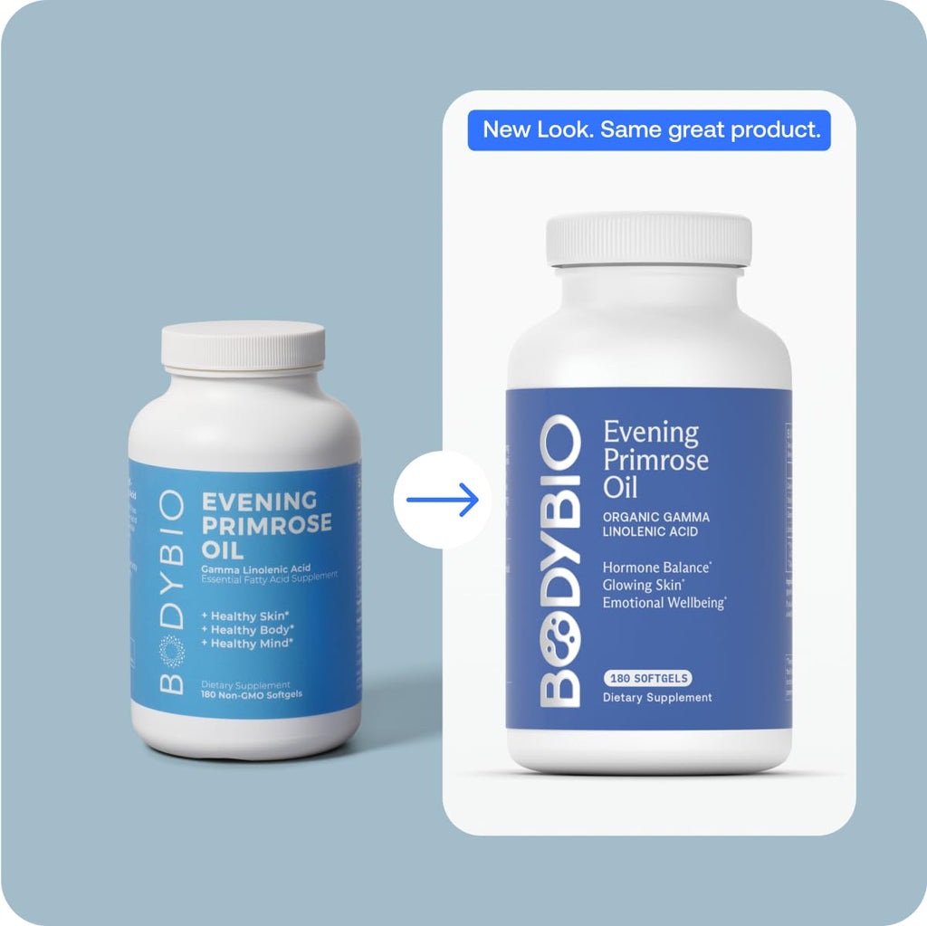 BodyBio Evening Primrose Oil imported premium omega six essential fats product view