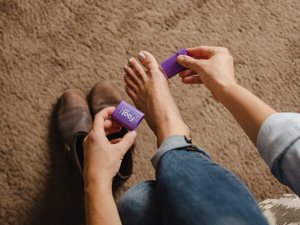 Body Glide 0.8 ounce stick size reference in hand