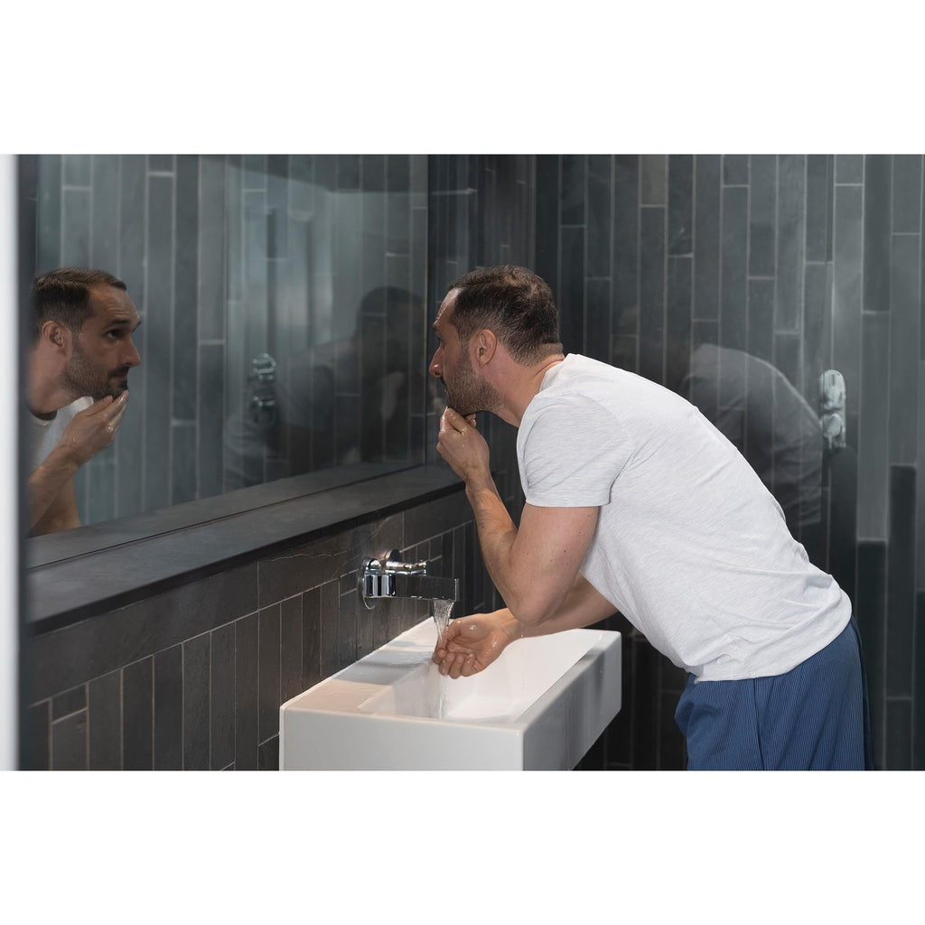 Dove Men Plus Care hydrating face wash side profile