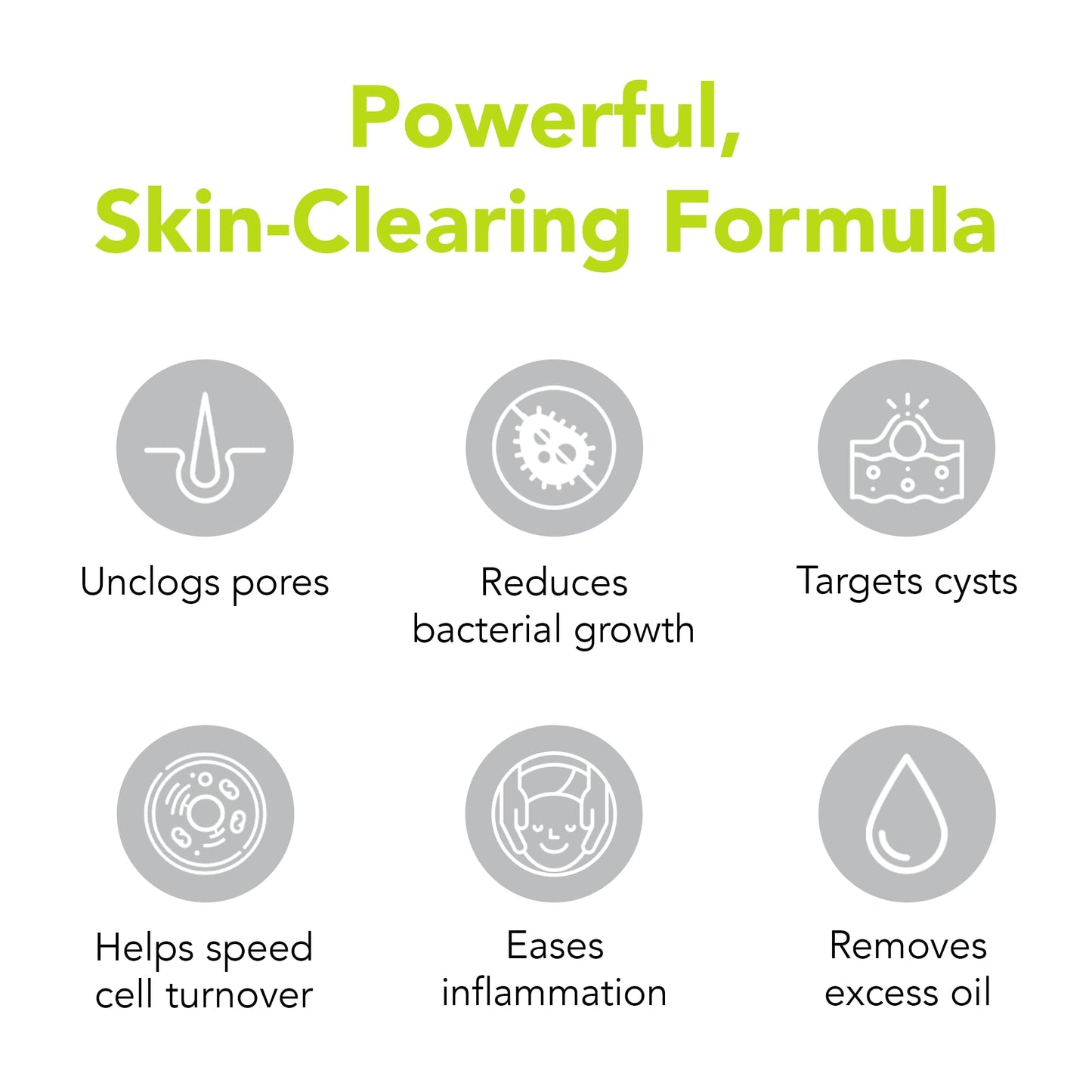Back of Humane maximum strength acne wash packaging