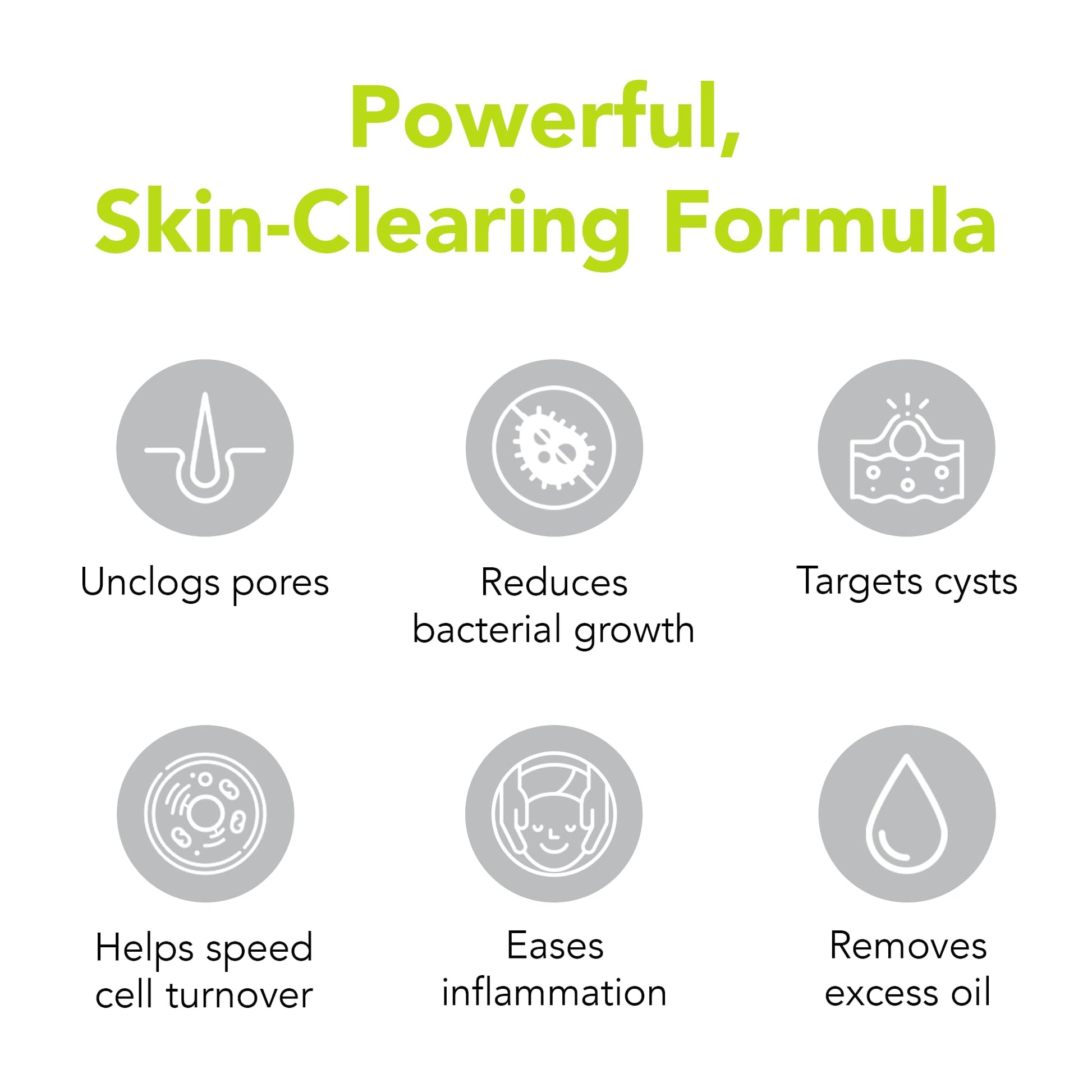 Back of Humane maximum strength acne wash packaging