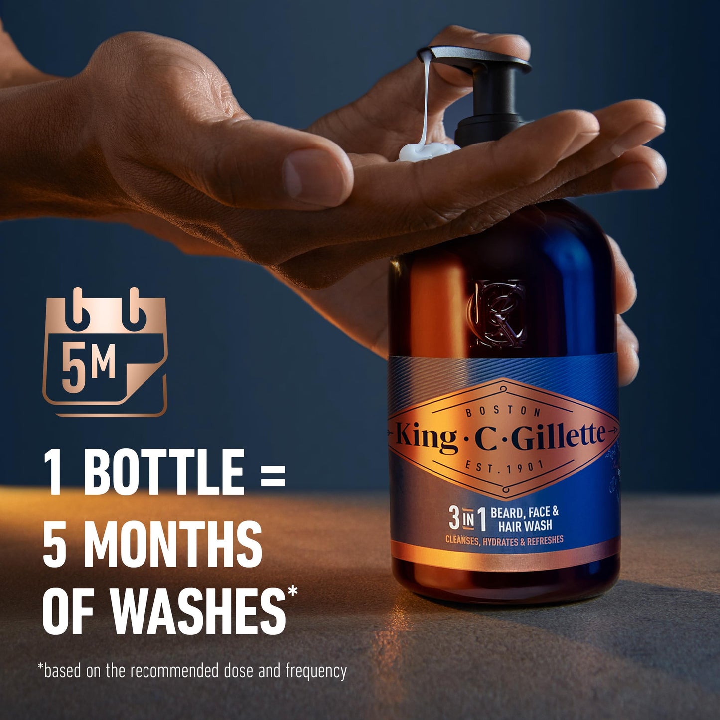 King C. Gillette men grooming product 11.8 fluid ounces