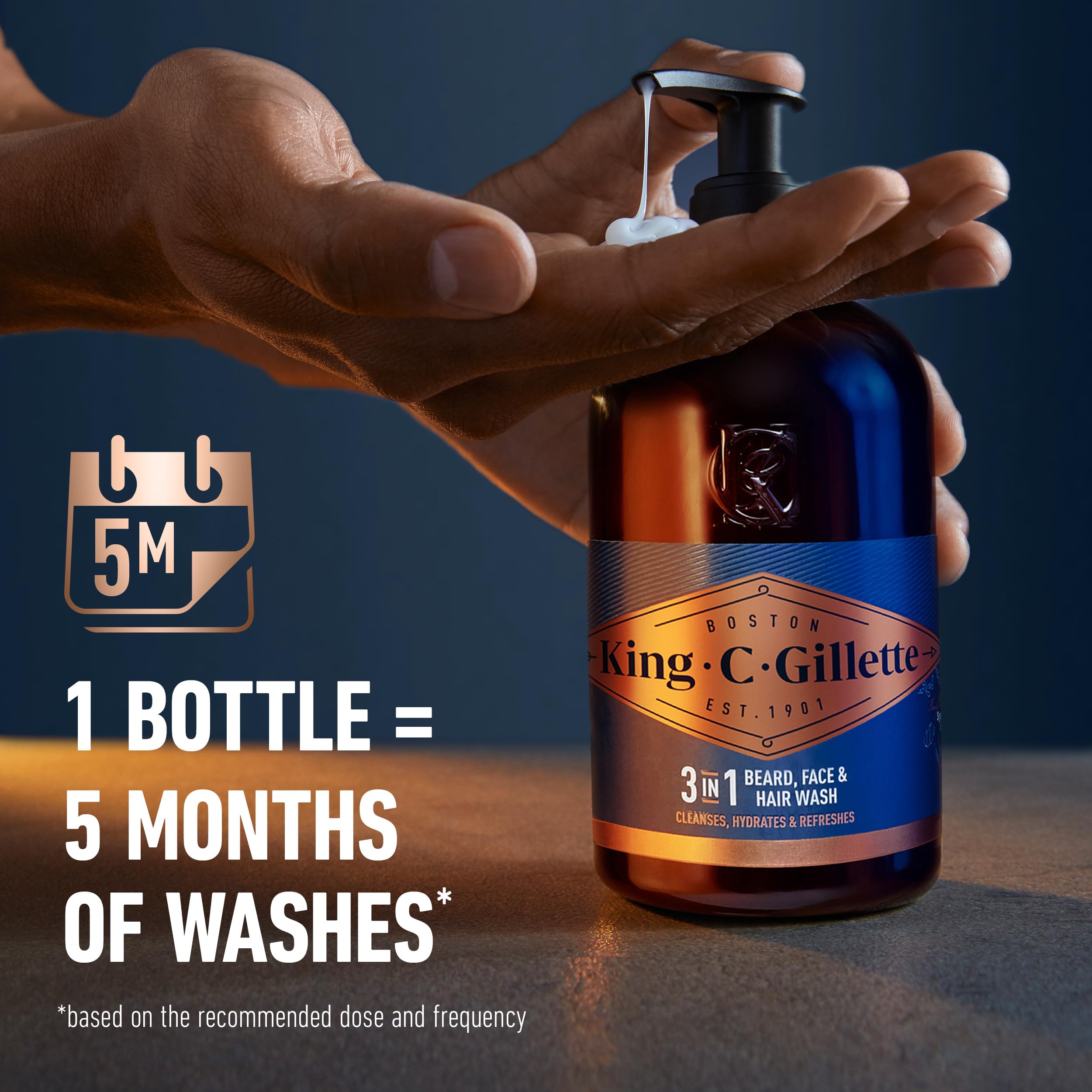 King C. Gillette men grooming product 11.8 fluid ounces