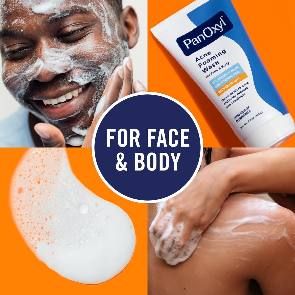 Authentic PanOxyl Acne Foaming Wash packaging details