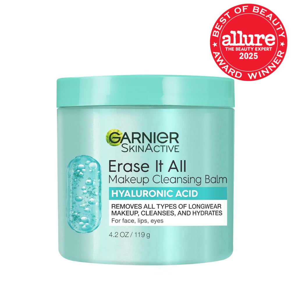 Garnier cleansing balm texture showing the product consistency