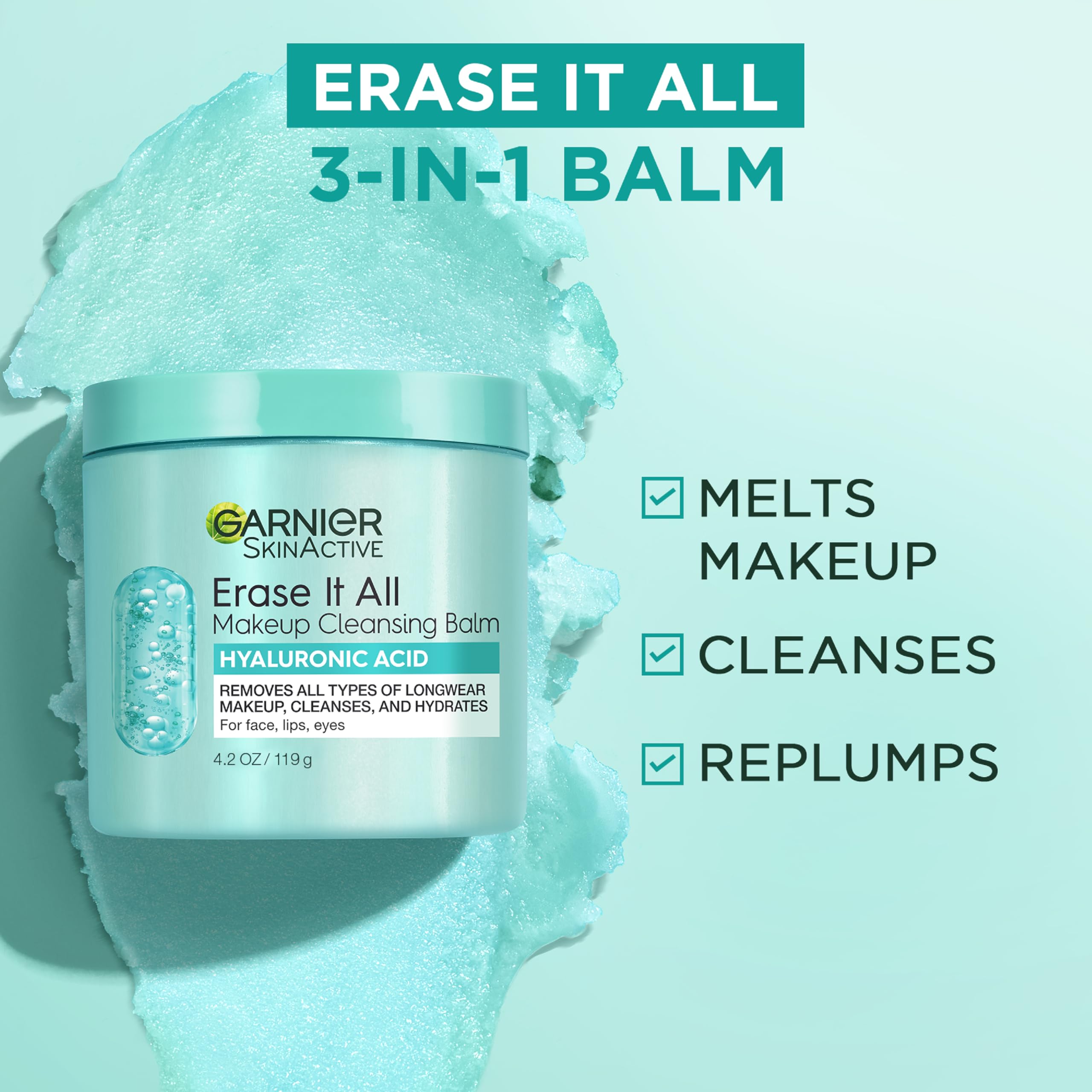 Garnier Erase It All packaging showing the 4.2 ounce weight