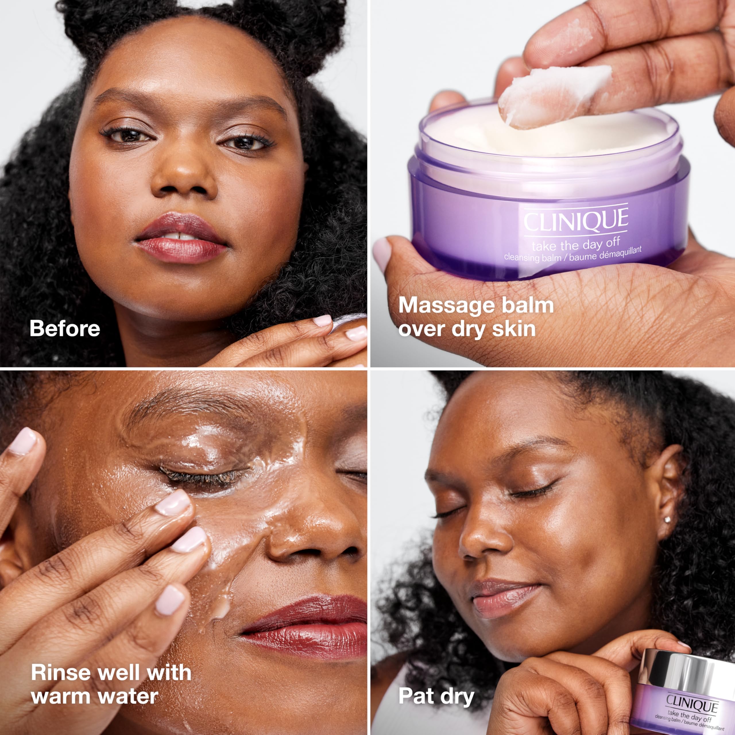 Clinique Take The Day Off Cleansing Balm being applied to skin