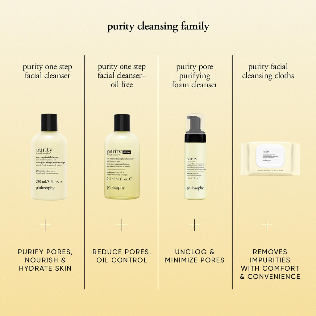 Philosophy Purity Made Simple Facial Cleanser full product display.