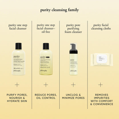 Philosophy skincare purity cleanser white bottle packaging