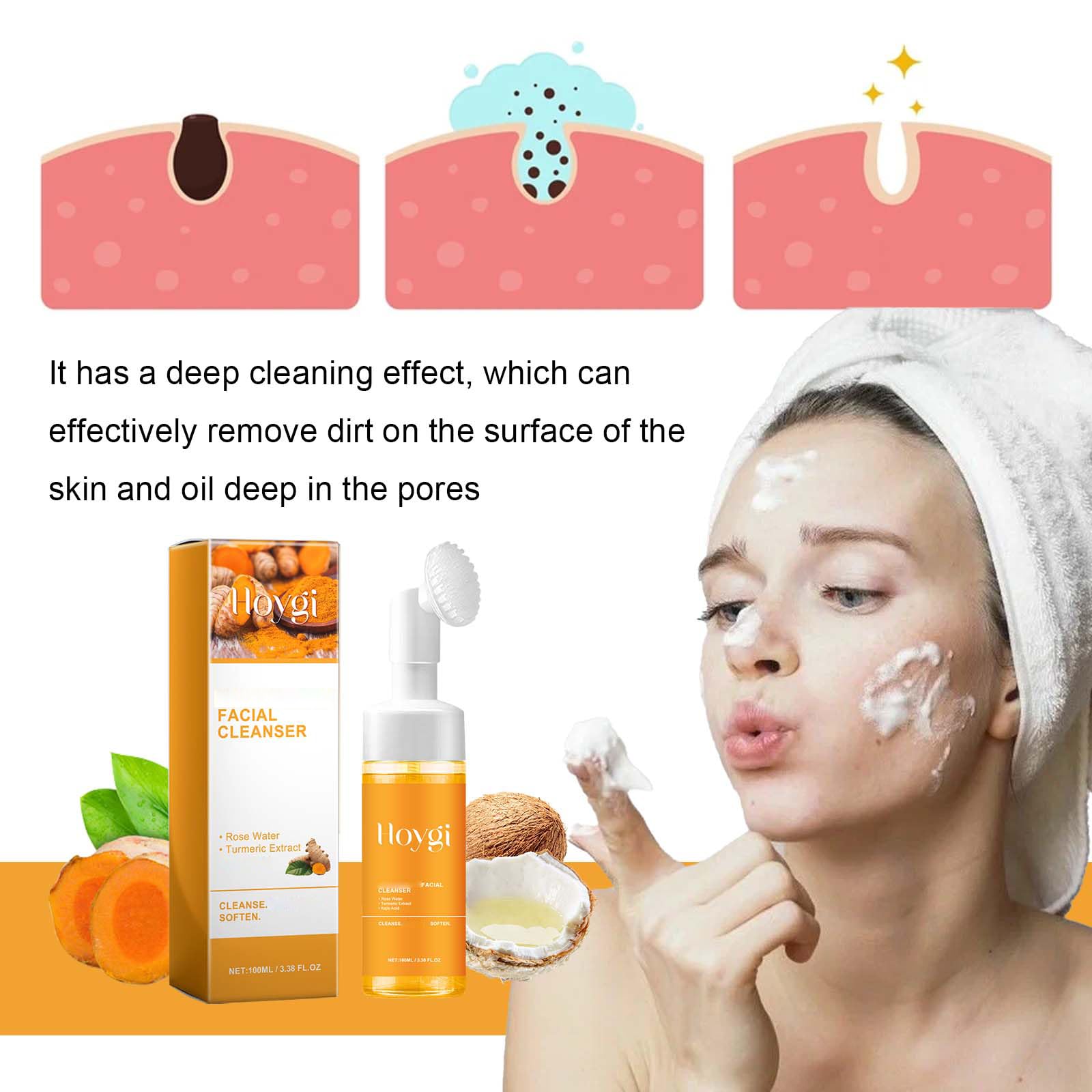 Magic Molecule hypochlorous acid face and body clearing solution application