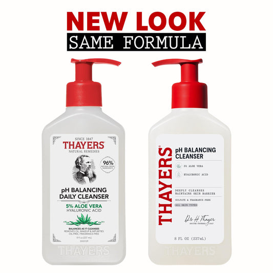 Thayers face wash with aloe vera and pump dispenser