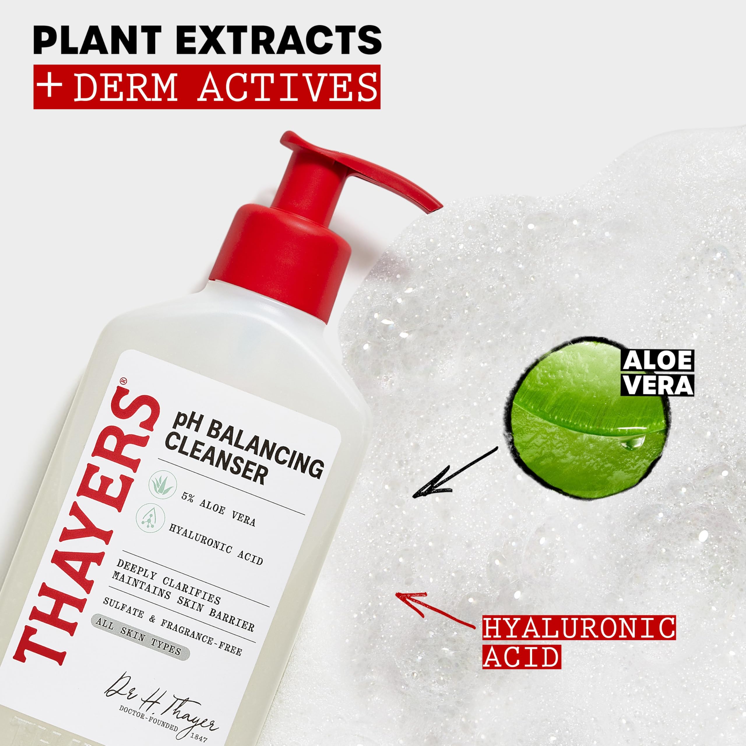 Authentic Thayers skincare cleanser for dry and oily skin