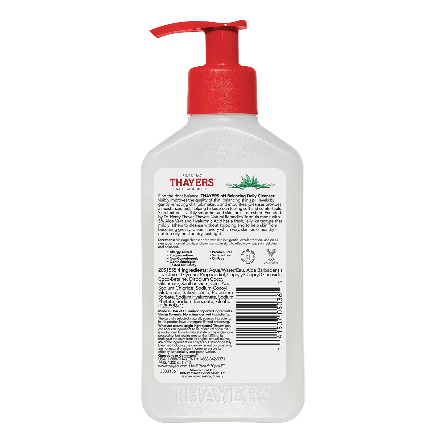 Thayers pH balancing cleanser for all skin types