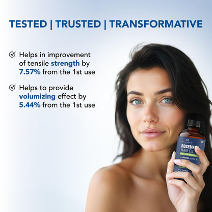 Botanic Hearth rosemary hair oil infused with biotin and jojoba