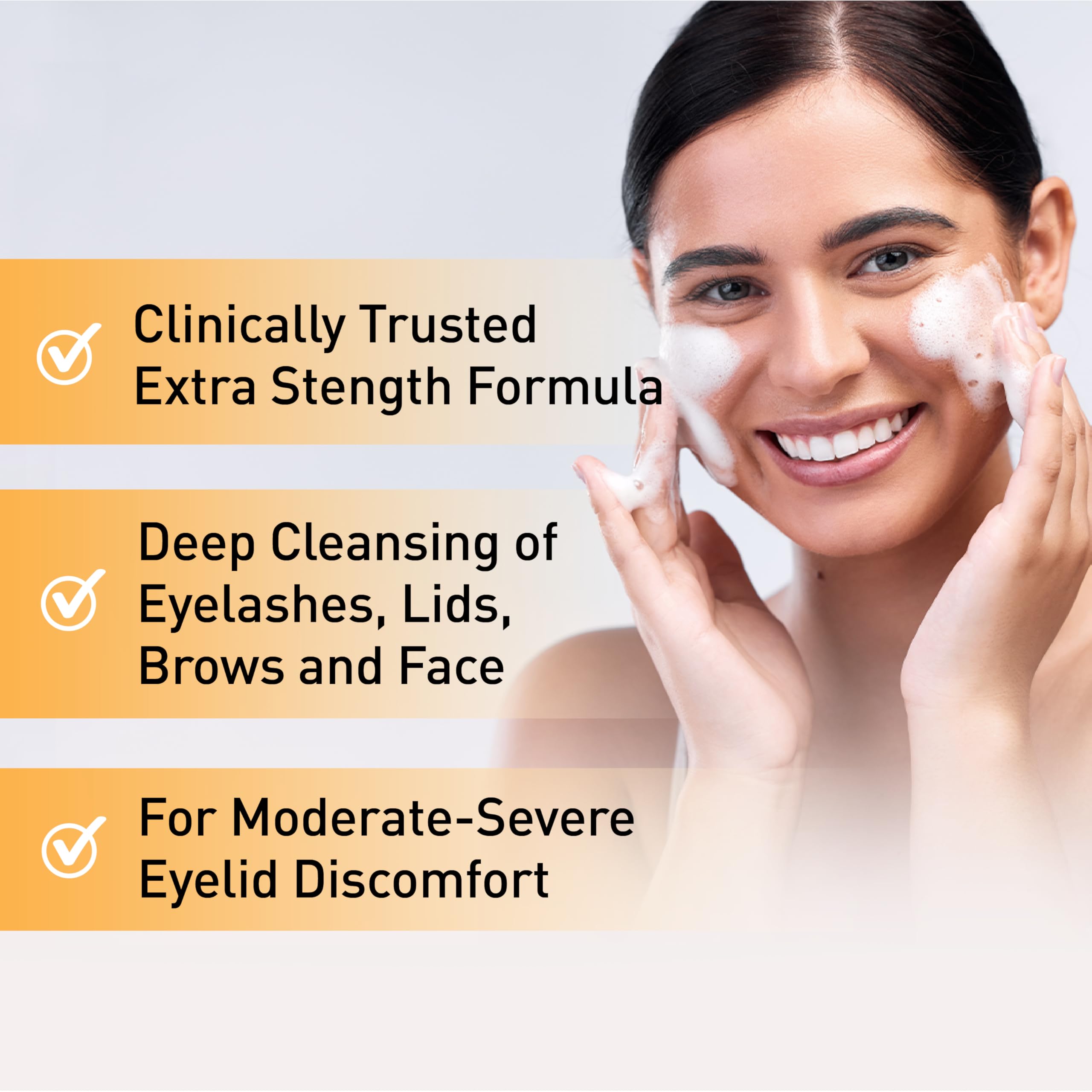 Directions for use of OCuSOFT Oust Demodex cleanser