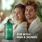 Botanic Hearth tea tree body wash lifestyle shower application