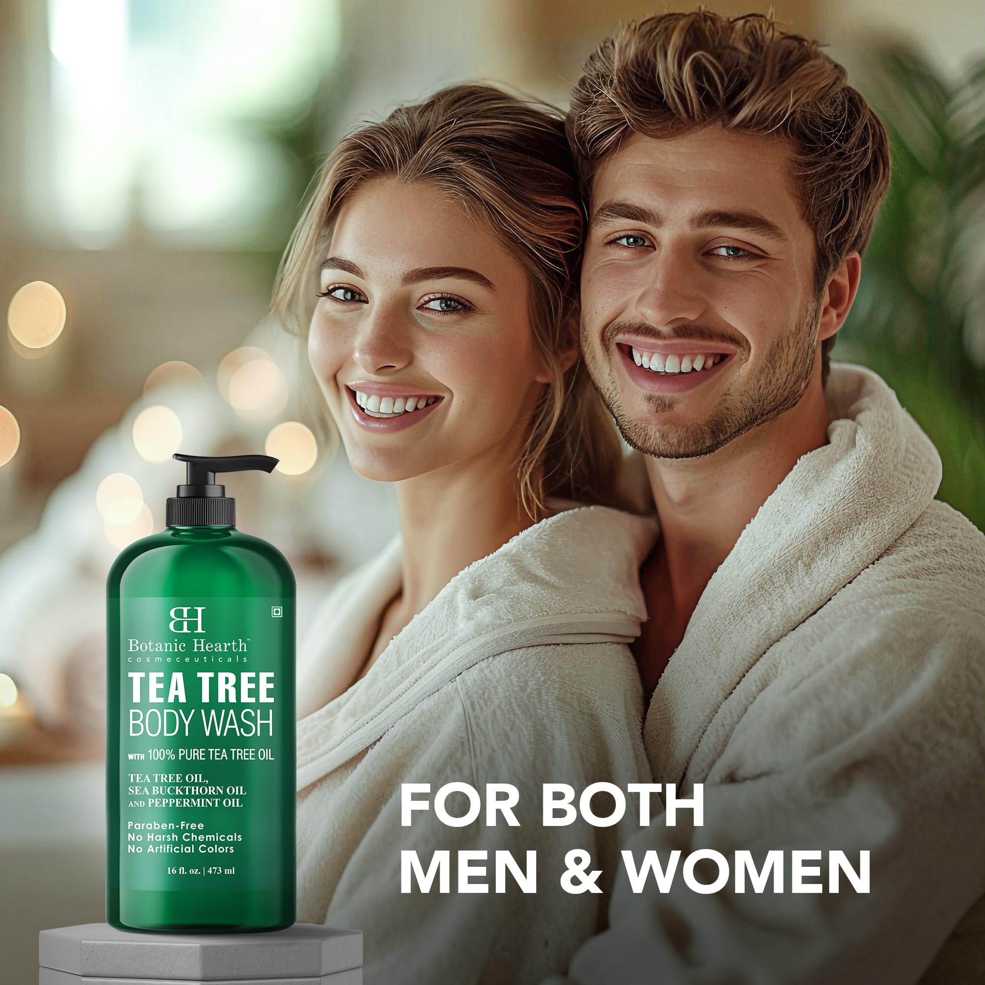 Texture and consistency of Botanic Hearth tea tree shower gel