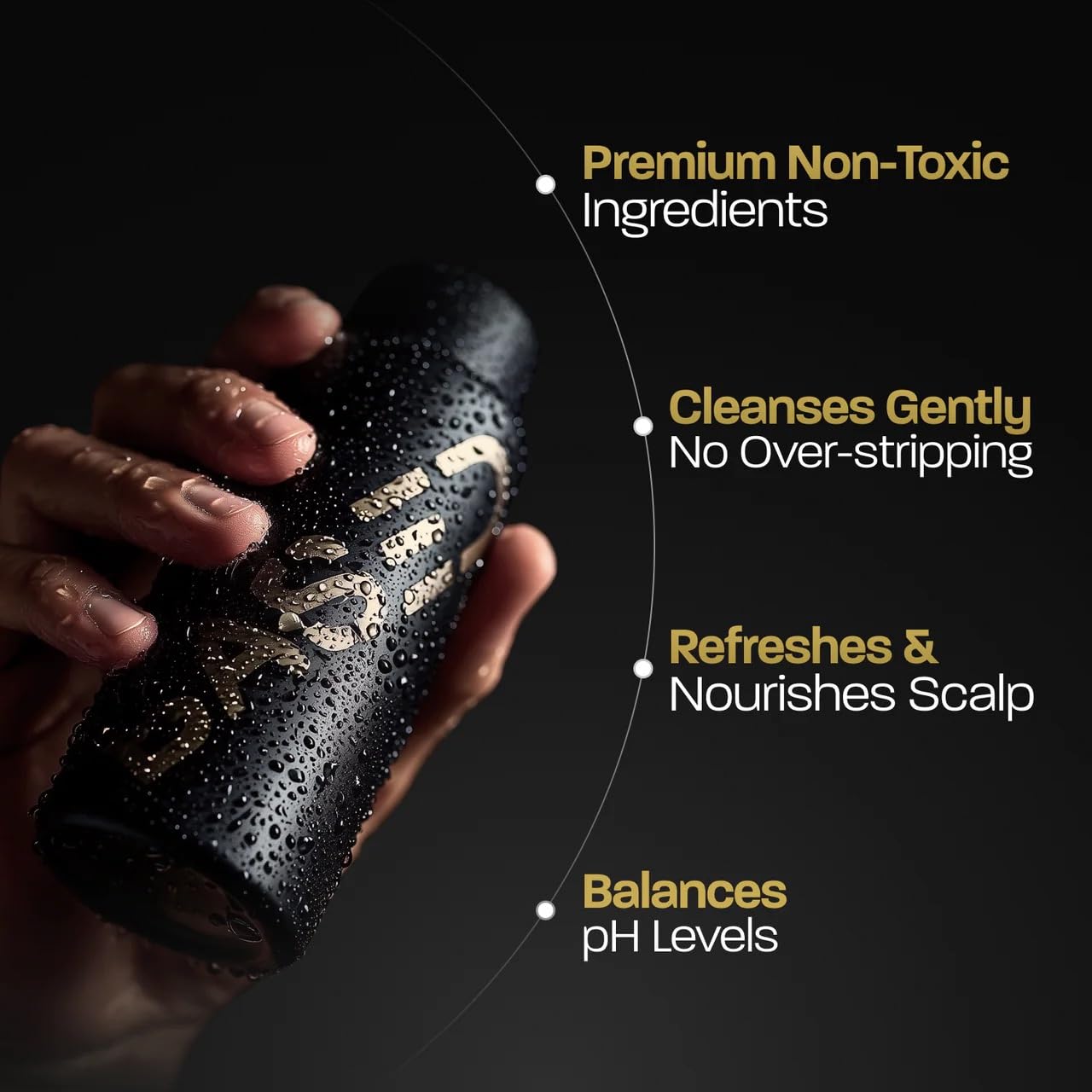 BASED BODYWORKS Rejuvenating Shampoo bottle highlighting peppermint and aloe vera ingredients