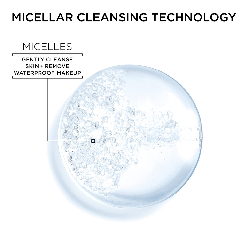 Back label details of Garnier micellar facial cleanser