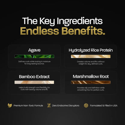 Lightweight white foam texture of the product being dispensed for hair application