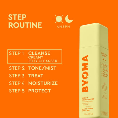Authentic USA imported BYOMA creamy jelly cleanser product texture