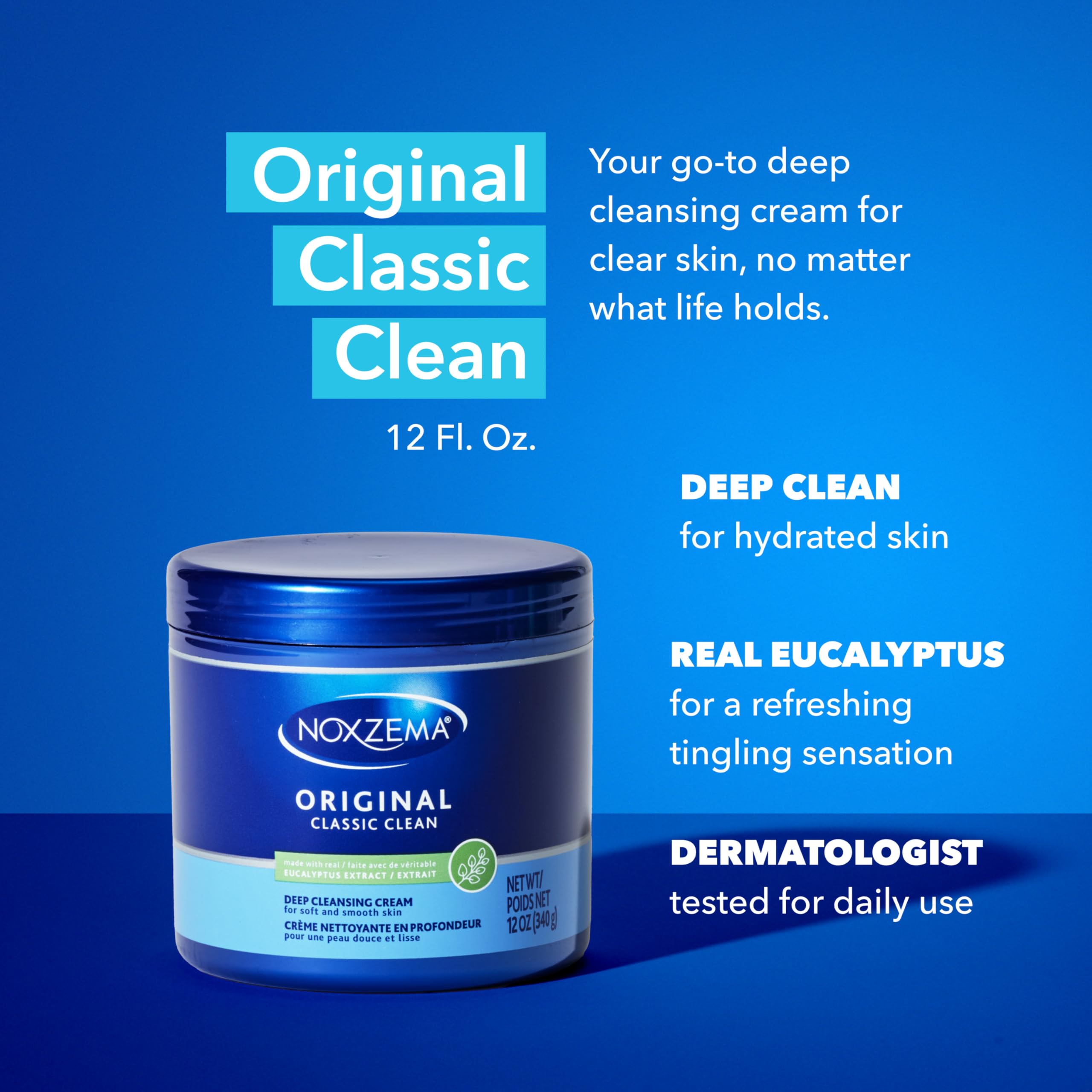Noxzema classic facial cleanser texture and creamy consistency