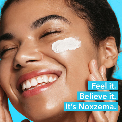 Noxzema deep cleansing cream application demo for skincare routine