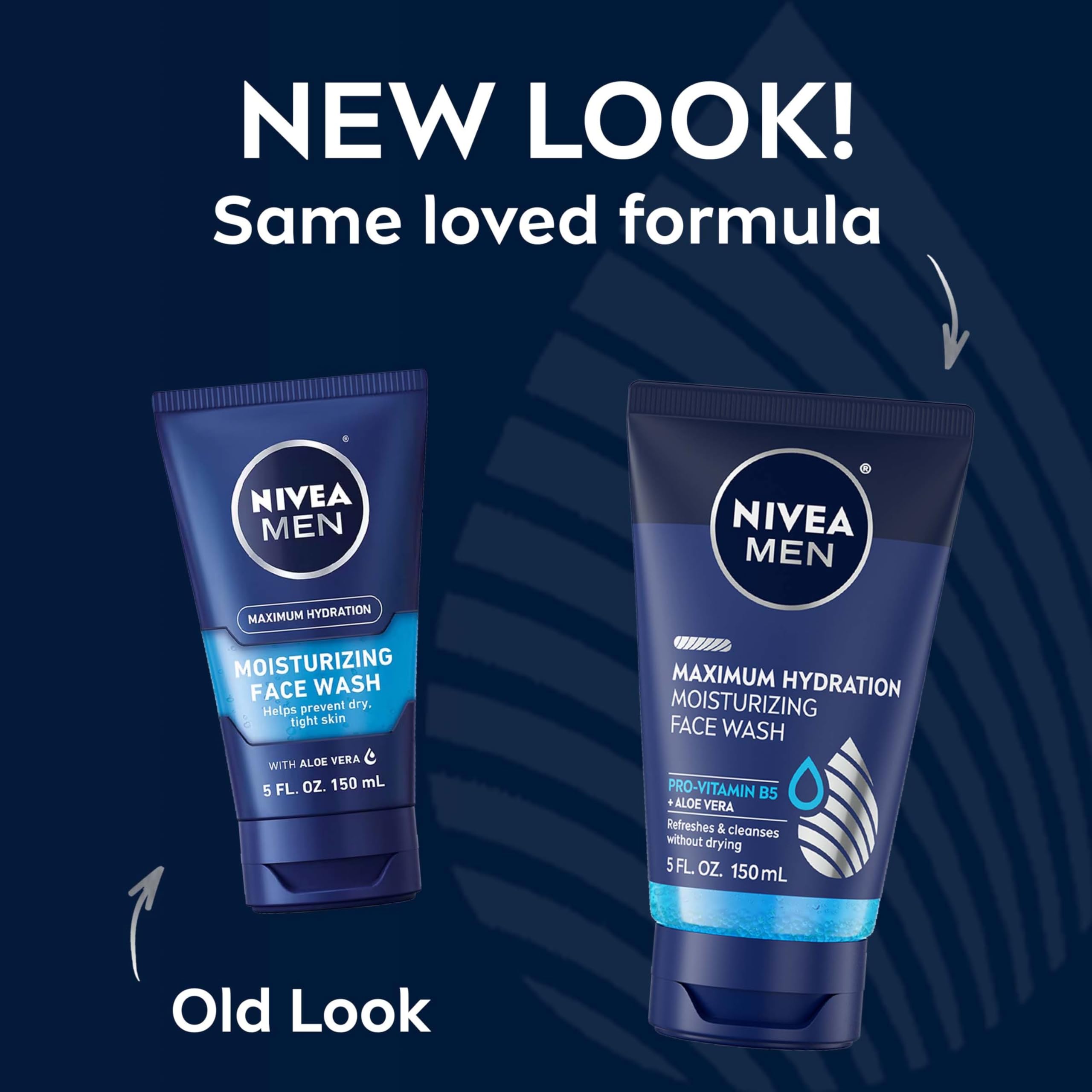 Nivea Men Maximum Hydration face wash packaging details