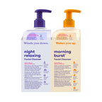 Clean and Clear skincare set bottles arranged together