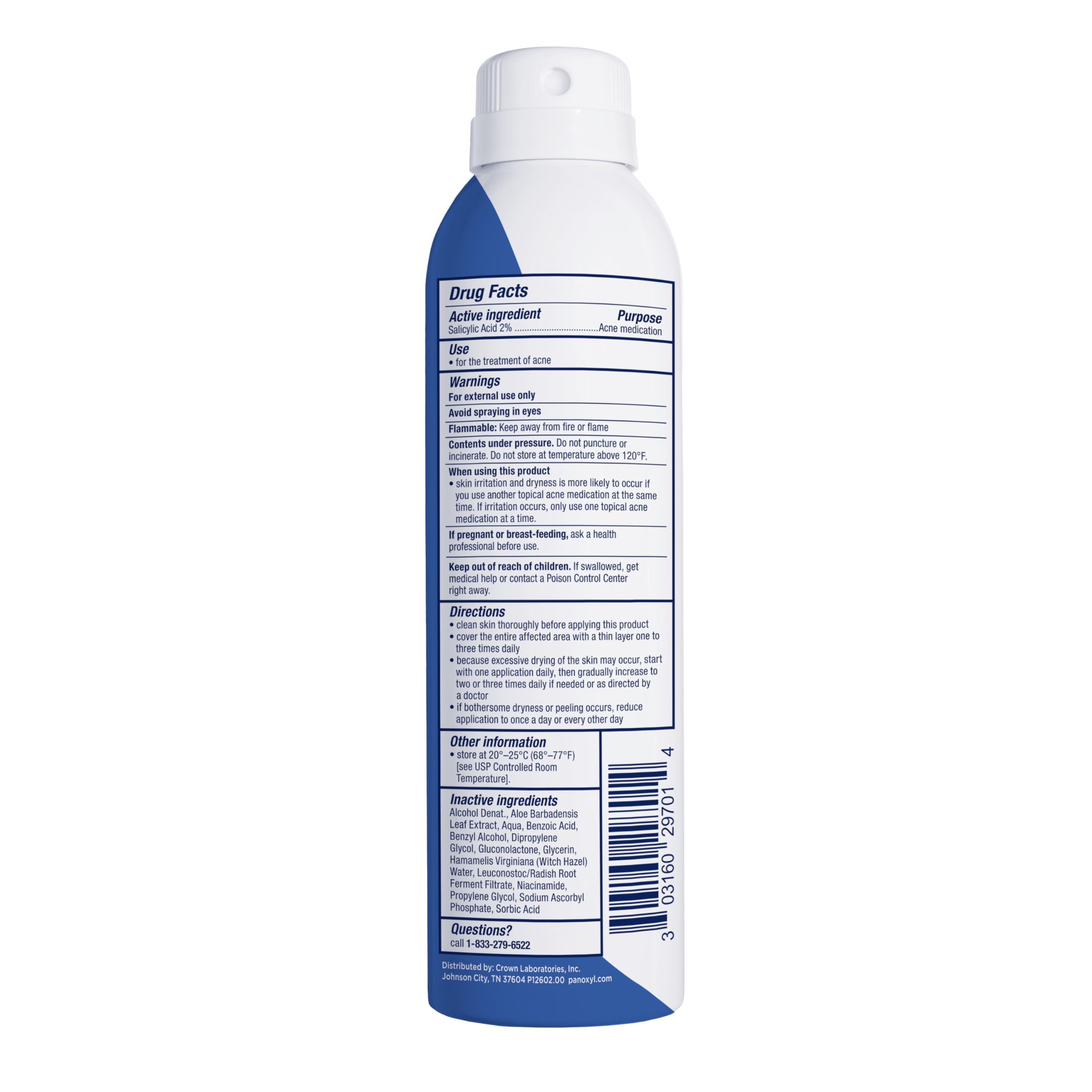 PanOxyl body spray 360-degree nozzle mechanism