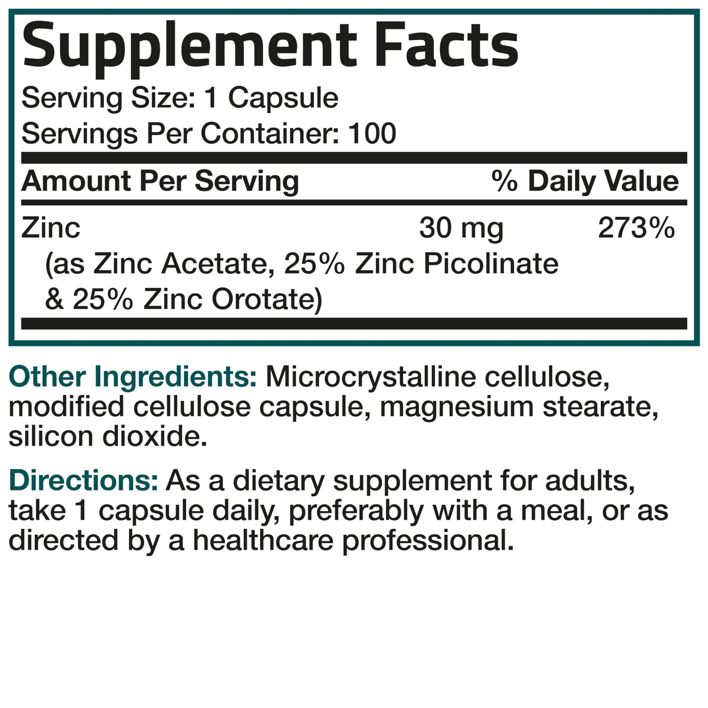 Bronson Zinc Triple Play bottle highlighting non-GMO and gluten-free product seals.
